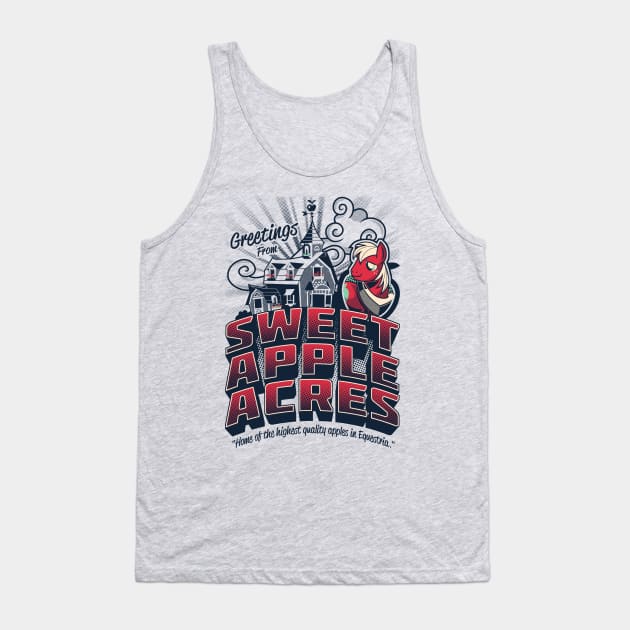 Greetings From Sweet Apple Acres - Variant Tank Top by GillesBone